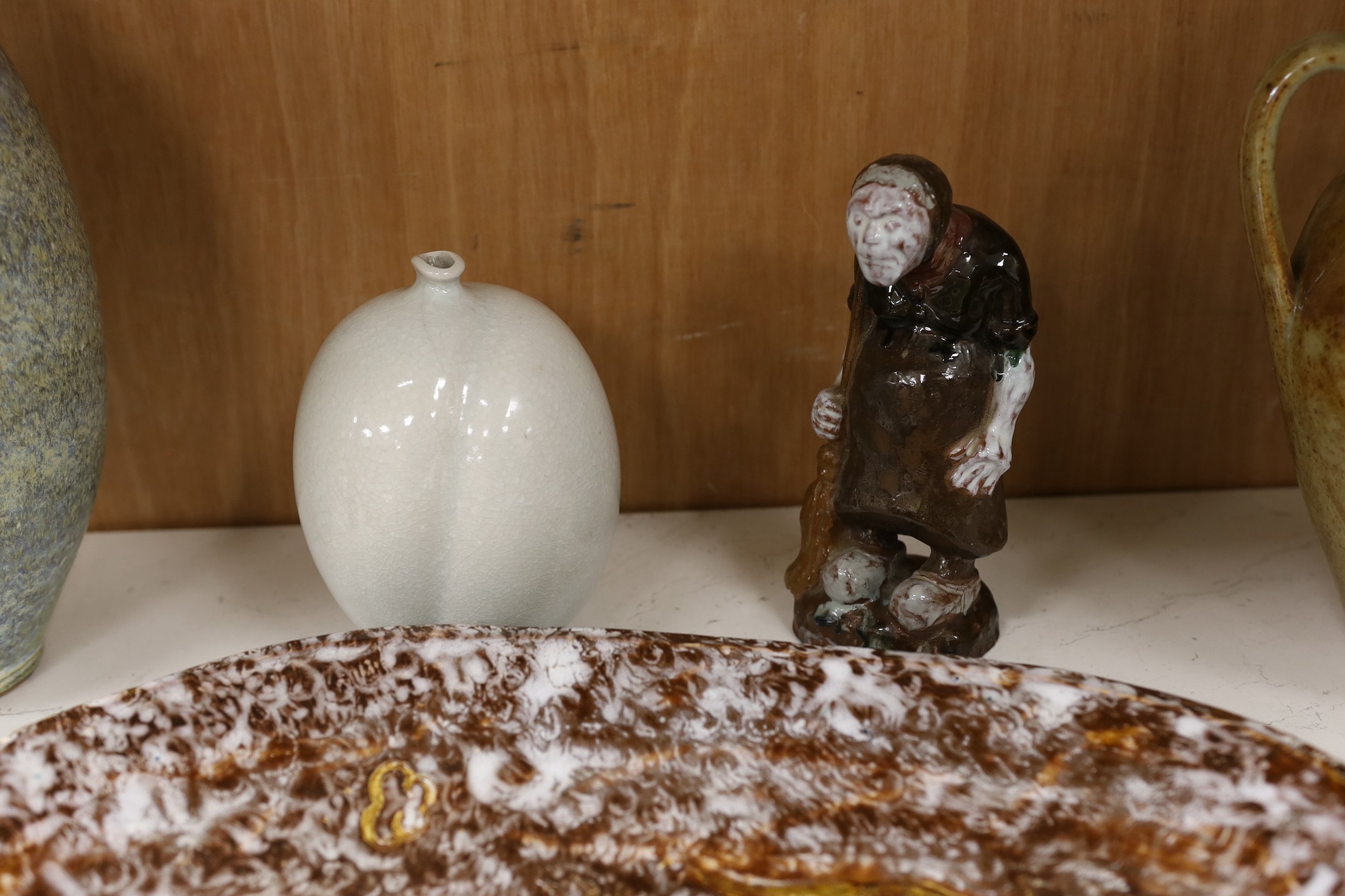 A selection of various contemporary ceramics, to include, Marianne deTrey, Christ Aston, Rowena Kinsman and others